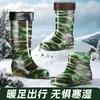 Botas de chuva femininas de cano médio, sapatos aquáticos da moda de corte baixo, antiderrapantes, impermeáveis, de cano curto, leves, borracha espessa e resistentes ao desgaste