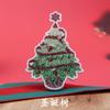 Enfeites de Natal acessórios Árvore de Natal Papai Noel boneco de neve impressão patch diy telefone caso clipe de cabelo material