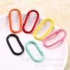 Capa de fone de ouvido com pintura colorida, gancho mosquetão em forma de passarela, gancho mosquetão de liga de alumínio com pintura colorida