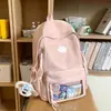 Mochila Leve Tendência Simples e Estilosa Estilo Japonês Nova Mochila Casual de Grande Capacidade Leve para Viagem Tendência