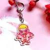 Llavero acrílico de dibujos animados de One Piece, colgante accesorio para mochila de One Piece Luffy Zoro al por mayor, One Piece
