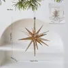 Novas Decorações de Natal Decorações de Árvore de Natal Cor Champanhe Glitter Branco Acrílico Transparente Estrela Explosiva