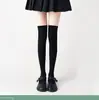 Meias de Seda Branca Costuradas Meias Falsas JK Japonesas Meias para Meninas Verão e Primavera Meias Finas Lolita Joelho Seda Preta