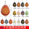 Suministro de comercio exterior colgante obsidiana natural símbolo religioso europeo y americano colgante moda personalidad joyería collar diy