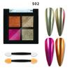 Venta al por mayor de polvo de espejo Aurora para uñas, harina de espejo de 4 colores, polvo de espejo mágico sólido, espejo de cuatro colores, súper flash para dedos