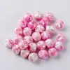 Cuentas Redondas Acrílicas de Color Sólido con Forma Especial para Cadena de Teléfono Móvil Material para Manualidades con Cuentas Accesorios para Joyería Joyería al por Mayor