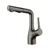Rociador de ducha extraíble, grifo mezclador de agua fría y caliente transfronterizo, fregadero de cocina, lavabo estilo mueble de baño, giratorio universal