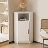 Mueble de esquina, mueble de esquina de pared, mueble de almacenamiento para sala de estar, mueble lateral para comedor, mueble de almacenamiento, mesita de noche para dormitorio, mueble de esquina triangular