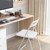 Silla Plegable Taburete Respaldo Plástico Portátil Simple Dormitorio Creativo Computadora Oficina Hogar Exterior Adulto Silla de Comedor