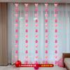 Decoração de quarto de casamento Sala de estar Decoração de cortina de quarto Flor festiva Longa palavra feliz Tridimensional Borboleta Feliz Pingente de corda