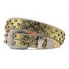 Cinturón ancho con incrustaciones de diamantes de imitación para mujer, estilo punk, estilo callejero, estilo europeo y americano, estilo no convencional.