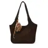 Bolso de Hombro Frosted de Lujo Accesible Retro Europeo y Americano para Mujer 2025 Otoño Nueva Tendencia Bolso de Hombro Simple Casual