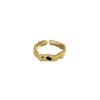 Anillo de plata de ley S925 para mujer, estilo coreano INS, diseño de lujo, ligero, con textura plisada, combinable y circonitas.