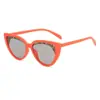 Gafas de sol de ojo de gato nuevas personalizadas europeas y americanas decoración de cejas femenina gafas de sol transfronterizas estilo ins gafas de sol versátiles hombres