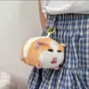 Juguete de Peluche Colgante de Hámster Muñeco Divertido de Cobaya Que Puede Hacer Sonidos y Paquete de Expresiones Muñeca Regalo de Cumpleaños para Niñas