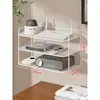 Soporte para Router Almacenamiento para Módem Óptico Decodificador de TV Gabinete con Disipación de Calor Estante de Almacenamiento de Escritorio Enchufe Soporte para Control Remoto