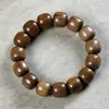 Pulsera de cuentas budistas de palo de rosa negro estilo tradicional, pulsera de un solo bucle tallada, cuentas de oración de agujero pequeño, artículo cultural unisex, venta al por mayor transfronteriza