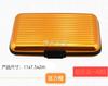 Ventas Directas de Fábrica Transfronterizas Rfid Práctico Tarjetero de Aluminio Estilo Clásico Funda para Tarjetas Diseño Moderno Raya Horizontal Soporte para Tarjetas Bancarias
