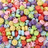 Cuentas del Alfabeto Inglés Hechas a Mano Sueltas Pulsera Collar Cadena de Teléfono Móvil Colgante Pulsera Accesorios de Joyería DIY