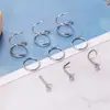 Joyería para perforación de acero inoxidable de 21 piezas transfronteriza, tachuela para nariz, aro para nariz, traje combinado con diamantes, venta caliente en Amazon AliExpress