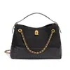 Bolso Tote Grande de Gamuza, Nuevo Estilo Otoño e Invierno, Bolso Cruzado Casual para Viajar con Cadena, Bolso de Hombro Elegante y de Moda