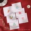 Tarjeta de Felicitación Navideña Minimalista, Tarjeta Pequeña con Acabado de Alta Gama, Postal de Agradecimiento y Bendición Escrita a Mano, Tarjeta de Mensaje Decorativa