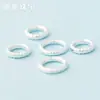 Accesorios de Plata S925 Anillo Cerrado Círculo de Plata Lisa Accesorios para Pulseras de Abalorios DIY Grandes Placa de Material para Cuentas Espaciadoras Pulsera Envuelta