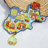 Serie de GuangdongChaozhou y Guangdong Oriental Encanto Antiguo Ciudad de Chinos de Ultramar Magnéticos para Refrigerador Souvenirs Turísticos Culturales y Creativos Pegatinas Magnéticas
