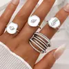 Anillo de Mariposa Popular Transfronterizo Europeo y Americano Anillo Abierto Multijunta Set de Anillos Transfronterizo Más Vendido Set de 22 Anillos de Corazón