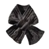 Bufanda Cuello Calentador 100% Lana Pura de Alta Calidad y Buena Reputación para Mujer, Cruzada, Cálida, Diseño Retorcido, Estilo Diseñador para Invierno