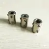 Acoplamiento de Acero Inoxidable Electroplateado Extensión de Eje de Motor Conector de Conversión Interfaz de Eje Varilla para Coche Modelo Barco
