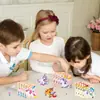 8 piezas/set de lindas pegatinas originales de cara de unicornio de dibujos animados que cambian de cara transfronterizas pegatinas de recompensa creativas educativas de bricolaje para niños