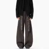 Calça Masculina Retro com Fivela de Cinto Xadrez Estilo Old Money, Verão 2026 Calça Casual de Cintura Alta Fina de Perna Larga