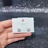 Pendientes Geométricos de Estilo Simple con Diseño Original para Mujer Aguja de Plata S925 con Recubrimiento Ecológico Tienda Compra al por Mayor
