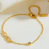 Moda acero de titanio colgante de 8 palabras collar de diamantes pulsera acero inoxidable transfronterizo no se decolora traje de joyería de diamante de lodo de 8 palabras