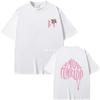 Camiseta Singer Natanael Cano Amor Tumbado Pink Ct com estampa de preguiça