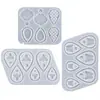 Molde para Colgante de Pendiente de Resina DIY con Agujeros, Gota de Agua Hueca, Concha, Escama de Pez, Molde para Colgante de Mariposa