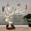 Árbol para gatos resistente al desgaste antiadherente para pelo tronco de madera maciza tronco de árbol muerto casa grande para gatos árbol rascador de celebridad de internet plataforma de salto para mascotas integrada