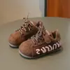 Zapatos Birkenstock con Forro de Felpa para Niñas Invierno 2025 Nuevos Zapatos Casuales Cálidos para Niños Tenis de Algodón de Doble Capa Zapatos Agan
