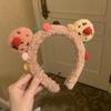 Star Dailu Mesmo Estilo Orelha De Coelho Hairband Coreia Do Sul Internet Popular Bonito Dos Desenhos Animados Boneca Hairpin Headband Plush Máscara Facial