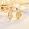 Novos brincos de prata de lei s925 com incrustação de zircônia, design em forma de U, adequados para moda e uso diário, populares nos mercados europeu e americano