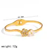 Pulsera de Acero Inoxidable Estilo Chino Ins con Diseño Único de Flor, Sensación de Lujo Ligero y Alta Gama, Pulsera de Acero de Titanio, Brazalete Abierto para Mujer