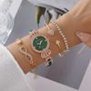 Reloj Pulsera de Moda Versátil con Incrustaciones de Diamantes Pulsera con Incrustaciones de Diamantes de Amor Traje de Pulsera Mujer
