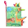 Libros para Niños Bebé Estéreo Libro de Tela con Cola de Tela Bebé No Puede Romper Libro de Tela Silencioso Libro de Tela con Cola de Animal Fabricante