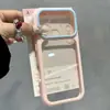 Marco de color sólido se transforma instantáneamente en una funda para teléfono adecuada para iPhone 17 Pro Max, compatible con iPhone 16, funda transparente cielo estrellado de dopamina