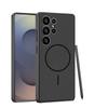 Pintura Metálica Cuero Liso Círculo Delgado Succión Magnética Adecuado para Funda de Teléfono Móvil Samsung S25Ultra Estilo Lujo Accesible Cubierta Protectora para Carga Inalámbrica