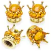 Tampas de Válvula para Pneus de Motocicleta, Tampas de Válvula para Pneus de Carro, Tampas de Válvula à Prova de Poeira, Tampas Criativas para Núcleo de Válvula com Coroa Cravejada de Diamantes