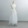 Moda Plisada Estilo Pastel Cosplay Anime Hada Falda Tutú con Malla Cintura Alta Irregular Falda de Tul Longitud Media con Cola Larga