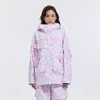 Nueva Chaqueta de Esquí de Invierno para Mujer, Tabla Única y Doble, Profesional, Elegante, Dulce, Holgada, Cortavientos, Ropa Cálida, Transfronterizo