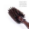 Pente atacado forma cilíndrica pente crina de porco fivela interna pente rolo flor de pera pente para cachear cabelo pente para permanente de cabelo de madeira maciça